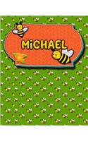 Handwriting Practice 120 Page Honey Bee Book Michael: Primary Grades Handwriting Book K-2