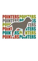 Pointers: 100 leere karierte Seiten ca. A5 (6"x9" niches) für Hundefreunde, Hundemütter und Hundeväter, Jungen, Mädchen, Kinder und Schülerinnen