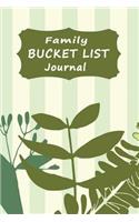 Family Bucket List Journal