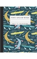 Primary Composition Notebook: Grades K-2 Write & Draw Story Journal, Alligators