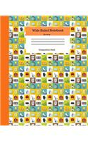 Wide Ruled Notebook Hockey Composition Book