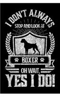 I Don't Always Stop and Look At Boxer OH Wait, Yes I Do!