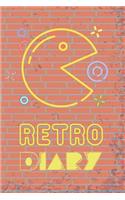 Retro Computer Game Paper Diary Mid Year Academic Planner With Schedules, Trackers. Logs, Reports, Goal Setting & Positive Quotes