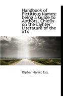 Handbook of Fictitious Names