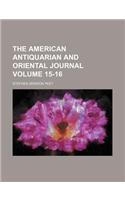 The American Antiquarian and Oriental Journal Volume 15-16