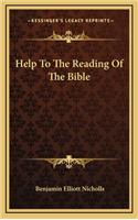 Help to the Reading of the Bible