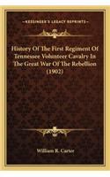 History of the First Regiment of Tennessee Volunteer Cavalryhistory of the First Regiment of Tennessee Volunteer Cavalry in the Great War of the Rebellion (1902) in the Great War of the Rebellion (1902)