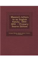 Mazzini's Letters to an English Family, 1844-1854