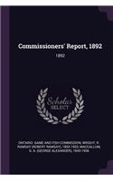 Commissioners' Report, 1892