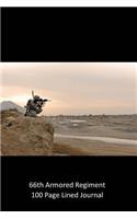66Th Armored Regiment: 100 Page Lined Journal