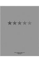 Cornell Notebook for Cornell Notes, 250 Numbered Pages, Grey Cover