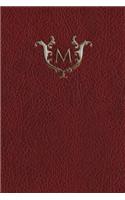 Monogram "m" Grid Notebook