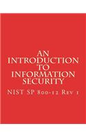 Introduction to Information Security: NIST 800-12 Rev 1