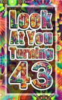 Look At You Turning 43: A journal for birthday gift, fun gift for a friend (43th birthday journal) Notebook - Diary - 5x8 - 110 Pages - Cream Paper - Blank Lined Journal