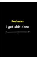 Postman I Get Shit Done Notebook