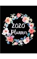 2020 Planner Weekly Monthly Flowers Crown