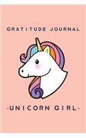 Unicorn Girl Gratitude and Affirmation Journal Kids Girls