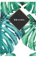 Rwanda: Carnet de voyage ligné - Journal de voyage pour hommes et femmes avec lignes