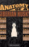 Anatomy Of A Siberian Husky: Siberian Husky 2020 Calendar - Customized Gift For Siberian Husky Dog Owner