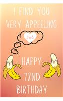 I Find You Very Appeeling Happy 72nd Birthday