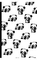 Panda Pattern Notebook