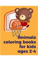 Animals coloring books for kids ages 2-4