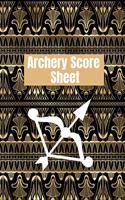 Archery score sheet