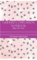 Gridded Composition Notebook Size 5.5 X 8.5 / 100 Sheets (200 Pages): Graph Notebook Small - Gridded Paper Notebook - Graph Notepad