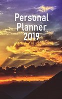 Personal Planner 2019: Organize, Plan, and Document Everything Easily - All Year Long With This Full Size (8.5 x 11 Inches) 2019 Notebook - Glorious Sunset
