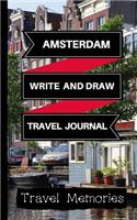 Amsterdam Write and Draw Travel Journal