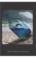 Plan on It 2019 Weekly Calendar Planner - Killer Whale in a Bottle