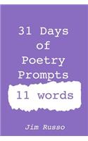 31 Days of Poetry Prompts