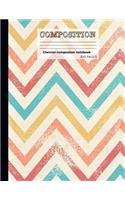 Chevron composition notebook