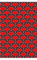 Journal Notebook Chained Hearts Pattern 12