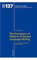 The Emergence of Patterns in Second Language Writing