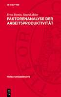 Faktorenanalyse Der Arbeitsproduktivität