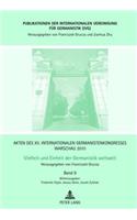 Akten des XII. Internationalen Germanistenkongresses Warschau 2010- Vielheit und Einheit der Germanistik weltweit