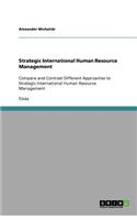 Strategic International Human Resource Management