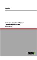 Lesen und Schreiben in Goethes Wahlverwandtschaften