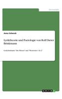 Lyriktheorie und Poetologie von Rolf Dieter Brinkmann