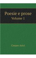 Poesie e prose Volume 1