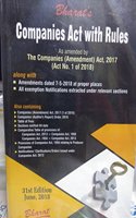 Companies act with rules june 2018 edition by bharat