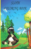 Sloth Coloring Book