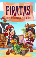 Piratas - Libro de Colorear para Niños