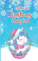 Unicorn Christmas Coloring Book