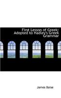 First Lesson of Greek