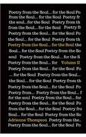 Poetry from the Soul... for the Soul