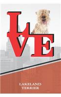 Lakeland Terrier: Love Park Recipe Blank Cookbook Notebook Book Is 120 Pages 6x9