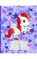 My Unicorn Comic Book Layout Paper