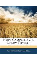 Hope Campbell; Or, Know Thyself